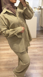 ELIA SET | Gestreiftes Hemd-Set