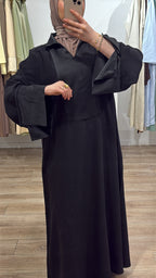 MÉRA DRESS | Kleid mit Satineinsätzen
