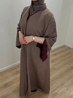 JAWHAR ABAYA | Abaya manches bicolores