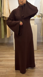 ALMA DRESS | Robe cintré avec col foulard