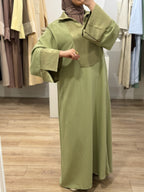MÉRA DRESS | Kleid mit Satineinsätzen