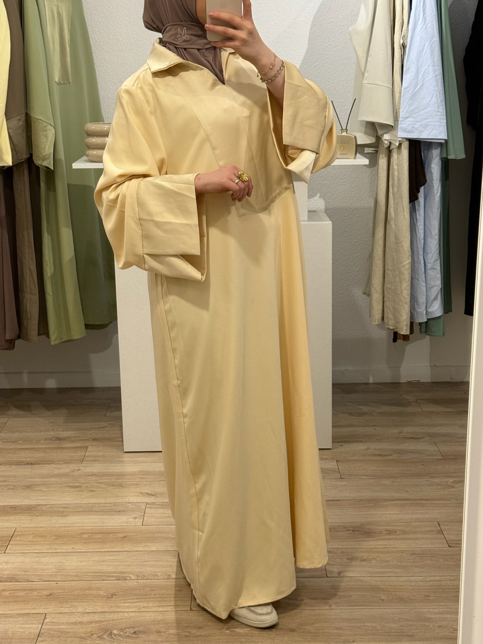 MÉRA DRESS | Robe avec empiècements satinés